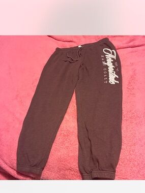 Aeropostale Dark Brown Women's Jogger Sweatpants with Side Script